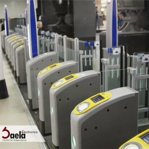 Turnstile gate in sports clubs