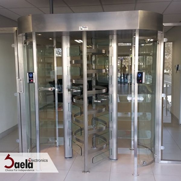 گیت کنترل تردد تمام قد شیشه ای دو طرفه