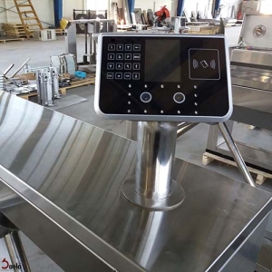 Turnstile gate with access control panel